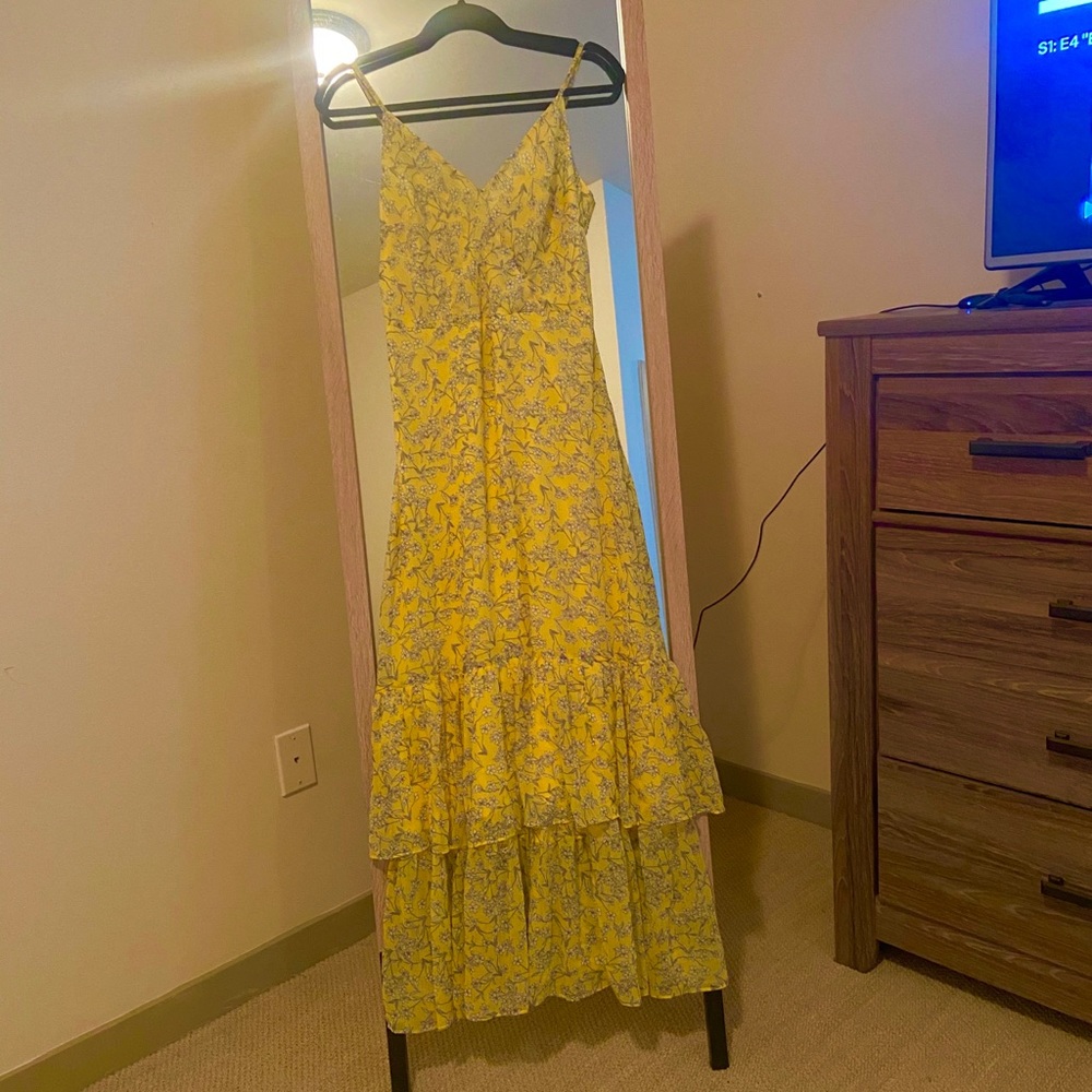 Express yellow dress